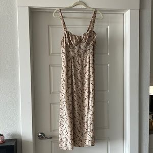 Nasty Gal Floral MIDI with Slit, Kate Winslet Style